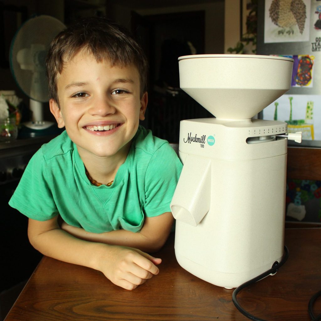 Alison's son excited by the new mill!